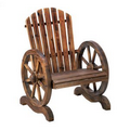 Wagon Wheel Adirondack Chair